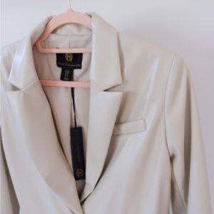 Faux Leather Blazer - Size Medium - House of Harlow 1960